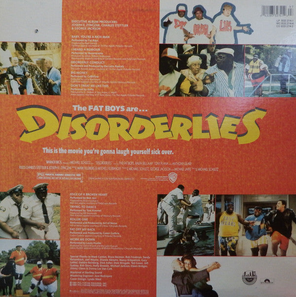Various : Disorderlies: Original Motion Picture Soundtrack (LP)