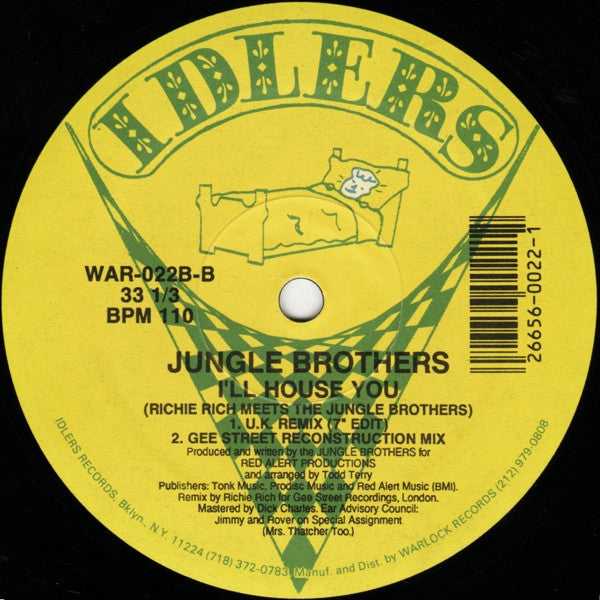 Jungle Brothers : I'll House You (12")