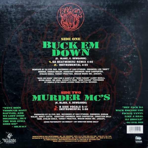 Black Moon : Buck Em Down (12")