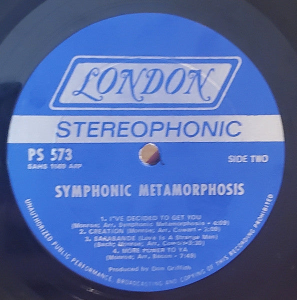 Symphonic Metamorphosis : Symphonic Metamorphosis (LP, Album, Gat)
