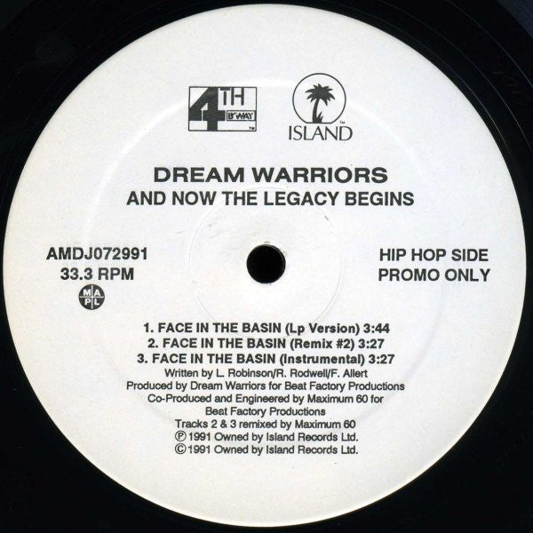 Anthrax, Public Enemy, Dream Warriors : Bring The Noise / Milk / Face In The Basin (12", Promo)