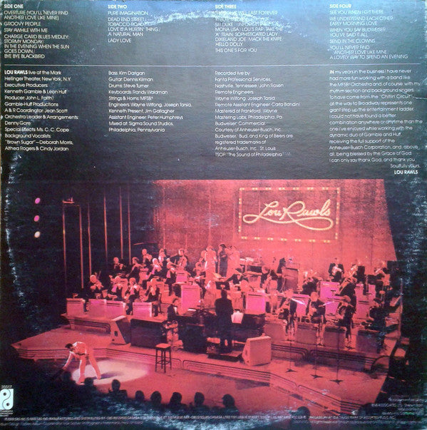 Lou Rawls : Live (2xLP, Album, Gat)