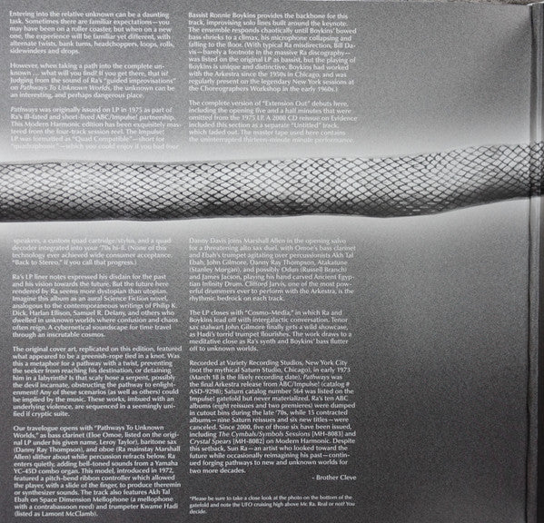 The Sun Ra Arkestra : Pathways To Unknown Worlds (LP, Album, RE)