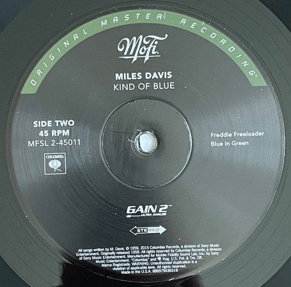 Miles Davis : Kind Of Blue (2x12", Album, RE, RM, RP, 180 + Box, Ltd, Num, RP,)