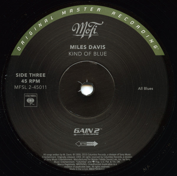 Miles Davis : Kind Of Blue (2x12", Album, RE, RM, RP, 180 + Box, Ltd, Num, RP,)