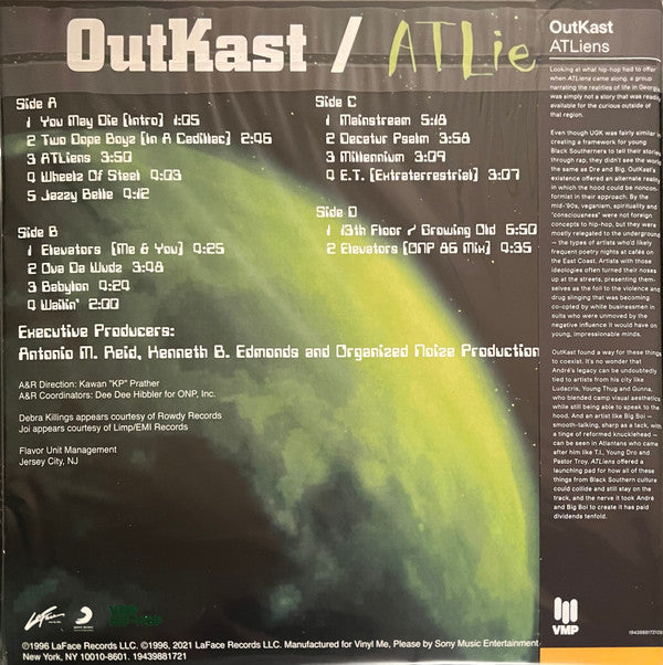 OutKast : ATLiens (2xLP, Album, Club, RE, RM, Gre)
