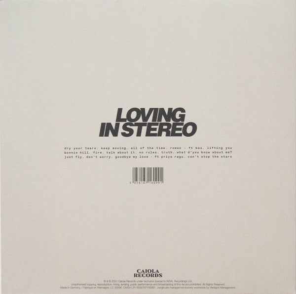 Jungle (12) : Loving In Stereo (LP, Album, Ltd, Dar)