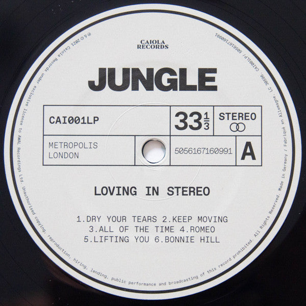 Jungle (12) : Loving In Stereo (LP, Album, Ltd, Dar)