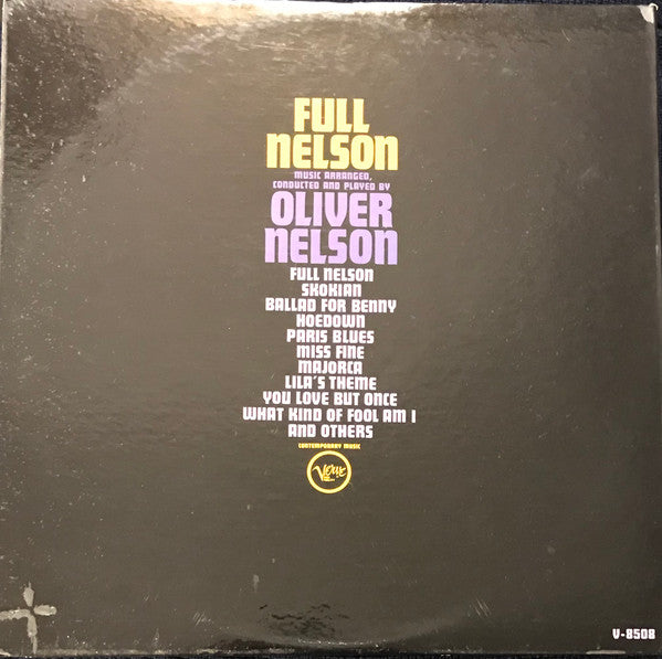 Oliver Nelson : Full Nelson (LP, Album, Mono)
