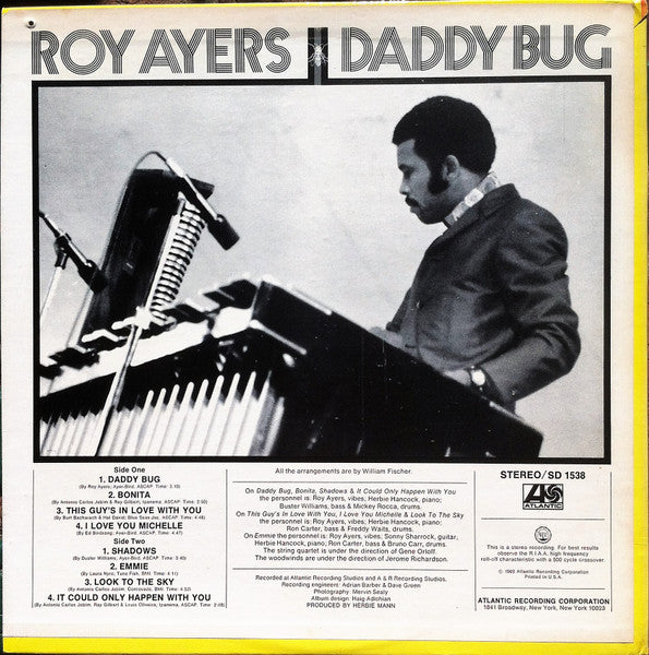 Roy Ayers : Daddy Bug (LP, Album, PR)