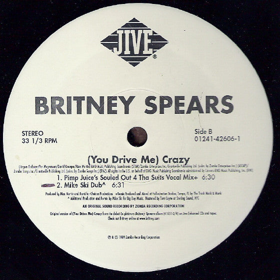 Britney Spears : (You Drive Me) Crazy (12")