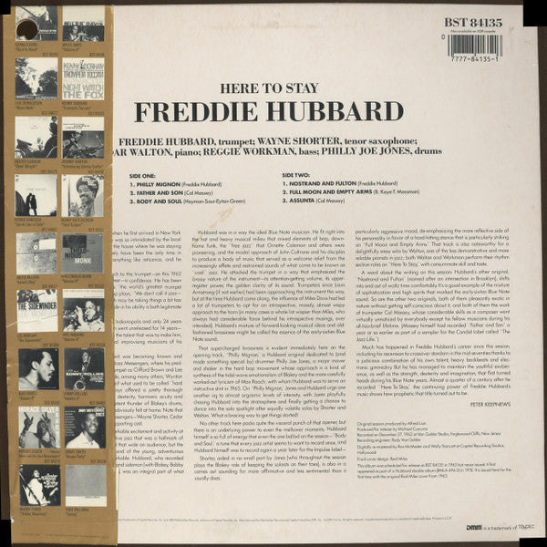 Freddie Hubbard : Here To Stay (LP, Album, RE, RM, DMM)