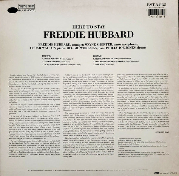 Freddie Hubbard : Here To Stay (LP, Album, RE, RM, DMM)