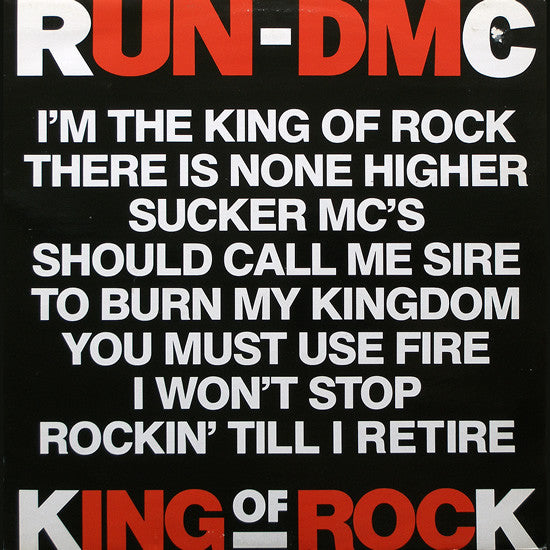 Run-DMC : King Of Rock (12", RE)
