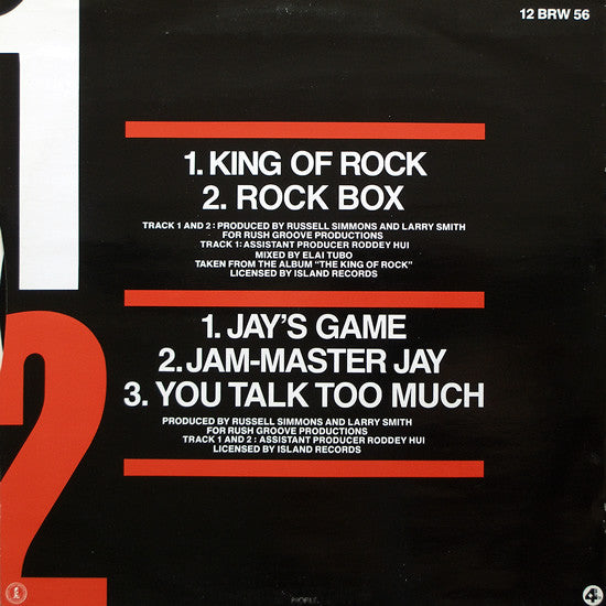 Run-DMC : King Of Rock (12", RE)