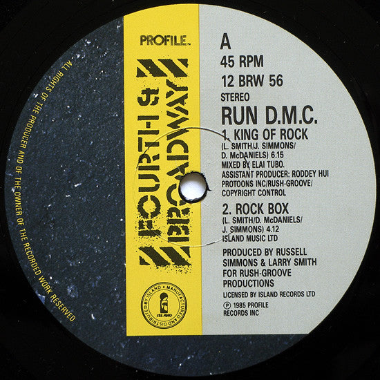 Run-DMC : King Of Rock (12", RE)
