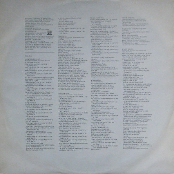 The Jacksons : Triumph (LP, Album)