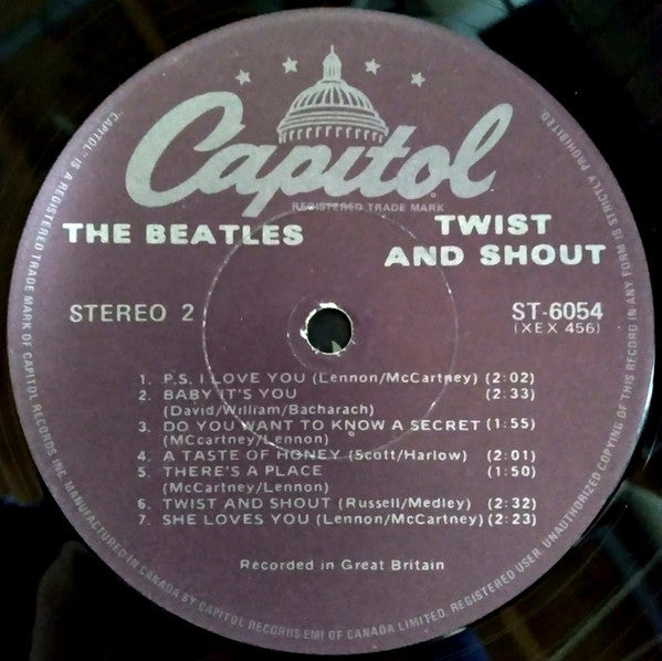 The Beatles : Twist And Shout (LP, Album, Comp, RE, 2nd)