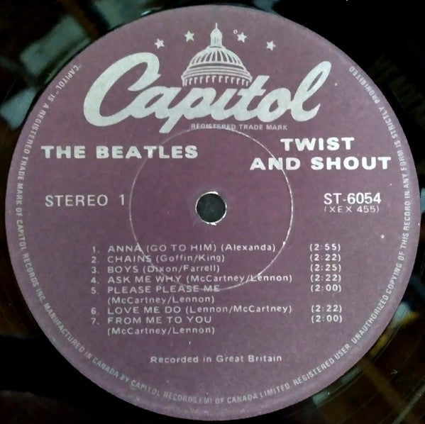The Beatles : Twist And Shout (LP, Album, Comp, RE, 2nd)
