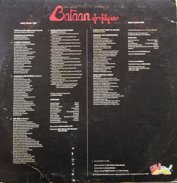 Joe Bataan : Afrofilipino (LP, Album)