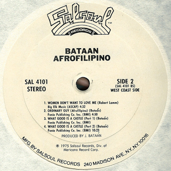 Joe Bataan : Afrofilipino (LP, Album)