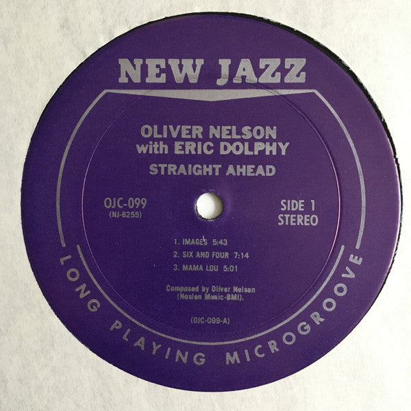 Oliver Nelson With Eric Dolphy : Straight Ahead (LP, Album, RE)