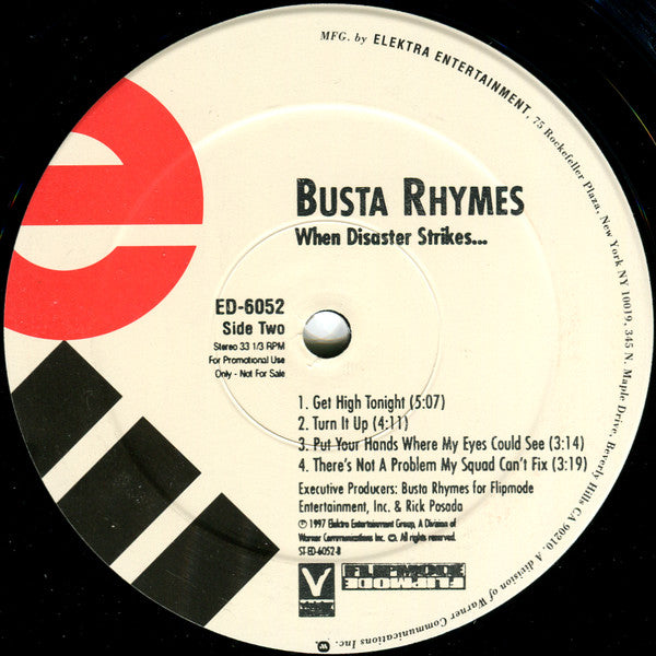 Busta Rhymes : When Disaster Strikes... (2xLP, Album, Promo, Cle)