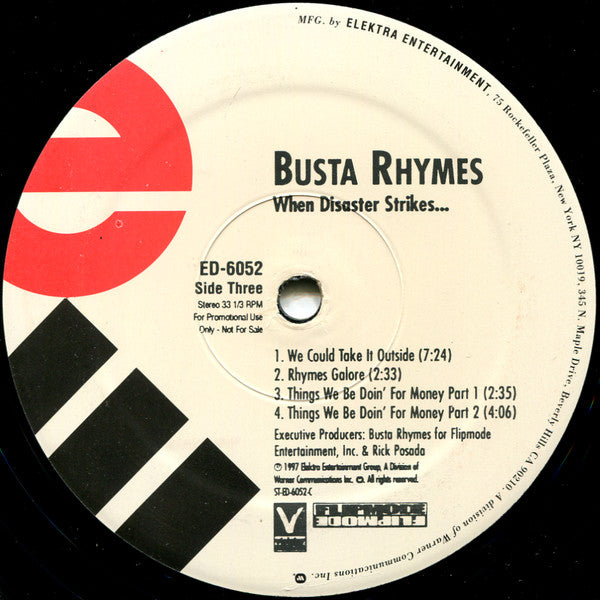 Busta Rhymes : When Disaster Strikes... (2xLP, Album, Promo, Cle)