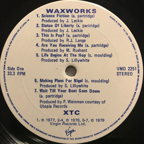 XTC : Waxworks: Some Singles 1977-1982 (LP, Comp)