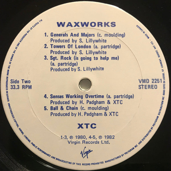 XTC : Waxworks: Some Singles 1977-1982 (LP, Comp)