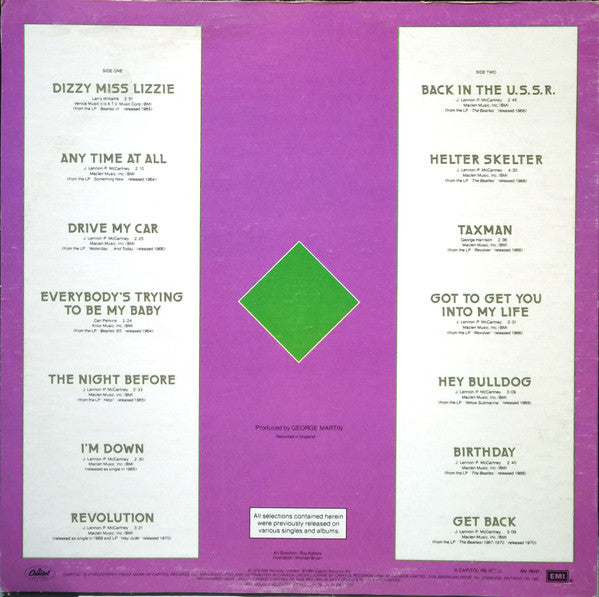 The Beatles : Rock 'n' Roll Music, Volume 2 (LP, Comp, RE)