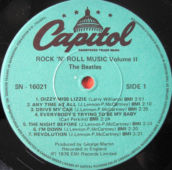 The Beatles : Rock 'n' Roll Music, Volume 2 (LP, Comp, RE)