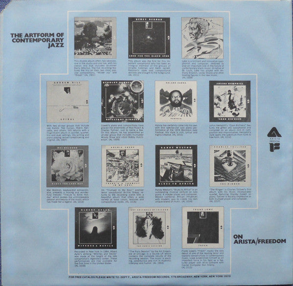 Cecil Taylor : Indent (LP, Album, RE)