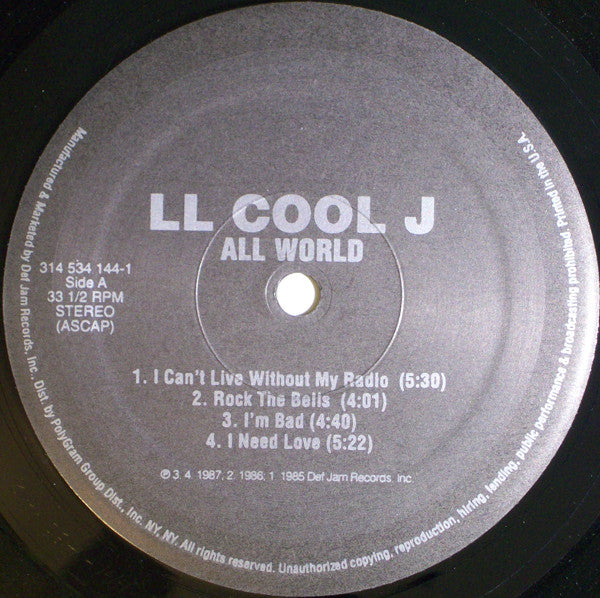 LL Cool J : All World (2xLP, Comp)