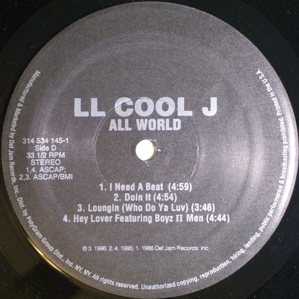 LL Cool J : All World (2xLP, Comp)