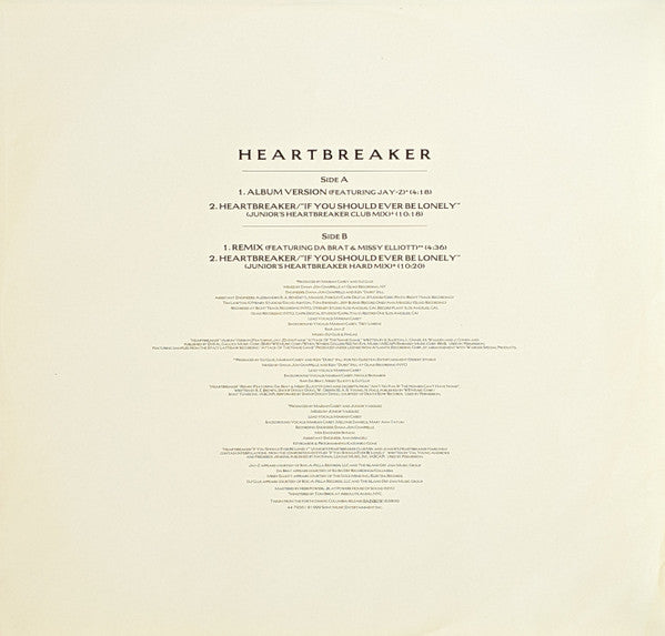 Mariah* : Heartbreaker (12")
