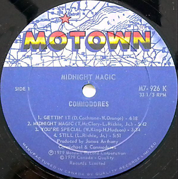 Commodores : Midnight Magic (LP, Album, RE)