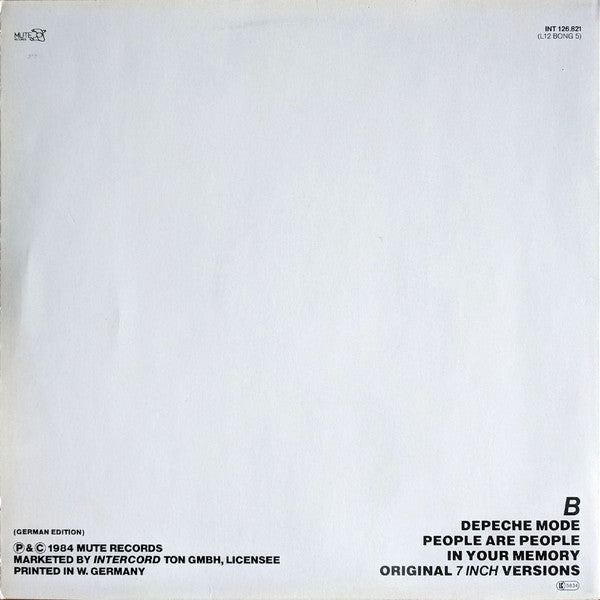 Depeche Mode : People Are People (ON-USound Remix By Adrian Sherwood) (12", Maxi, Ltd, Num, S/Edition, Red)