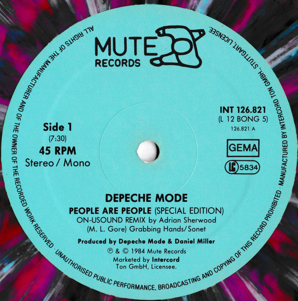 Depeche Mode : People Are People (ON-USound Remix By Adrian Sherwood) (12", Maxi, Ltd, Num, S/Edition, Red)