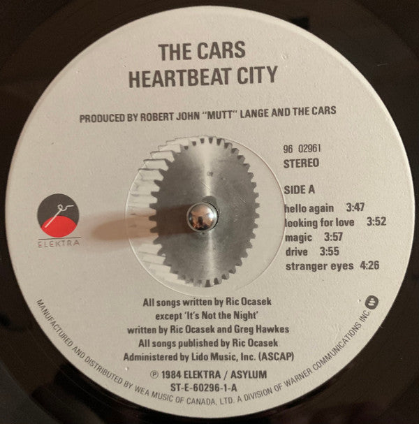 The Cars : Heartbeat City (LP, Album, Gat)