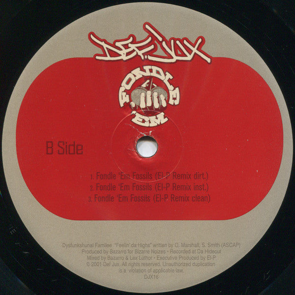 Various : Fondle 'Em Fossils (12", Single)