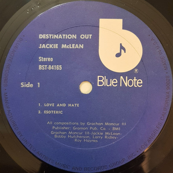 Jackie McLean : Destination... Out! (LP, Album, RE)