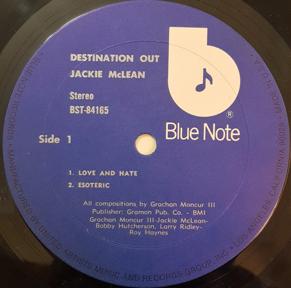 Jackie McLean : Destination... Out! (LP, Album, RE)