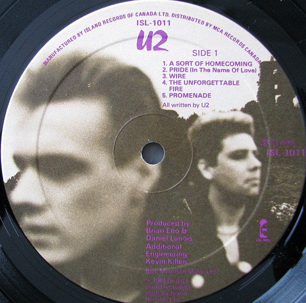 U2 : The Unforgettable Fire (LP, Album)