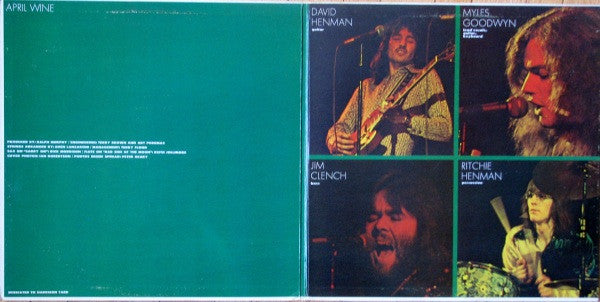 April Wine : On Record (LP, Album, Gat)