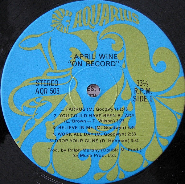April Wine : On Record (LP, Album, Gat)