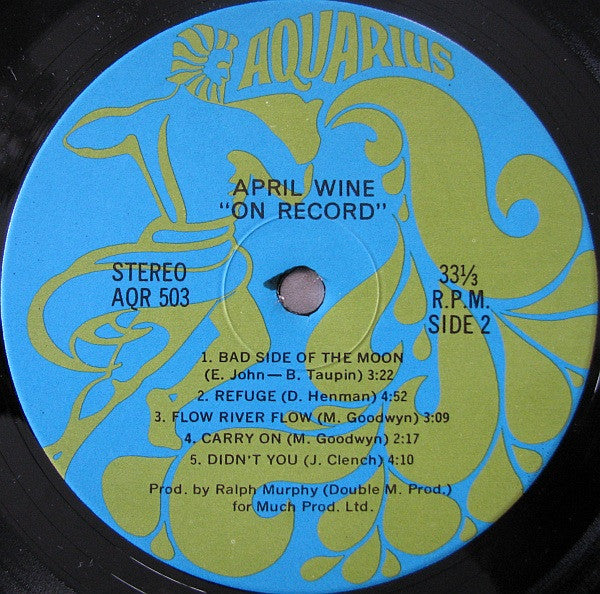 April Wine : On Record (LP, Album, Gat)