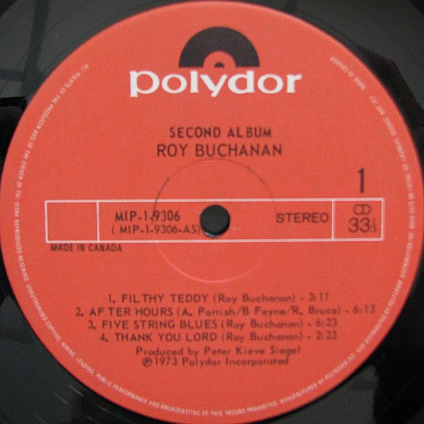 Roy Buchanan : Second Album (LP, Album, RE)