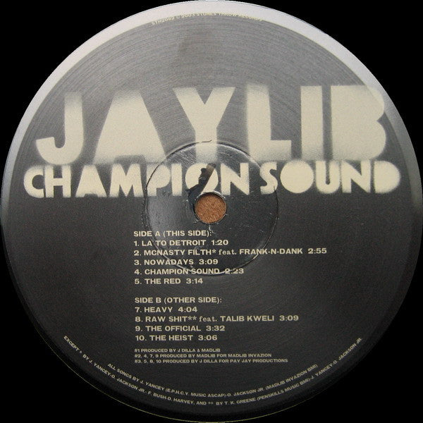 Jaylib : Champion Sound (2xLP, Album)
