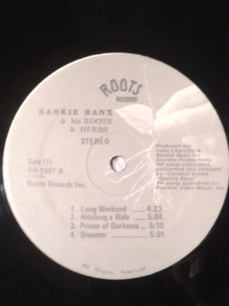 Bankie Banx & His Roots & Herbs : Bankie Banks & His Roots & Herbs (LP, Album)